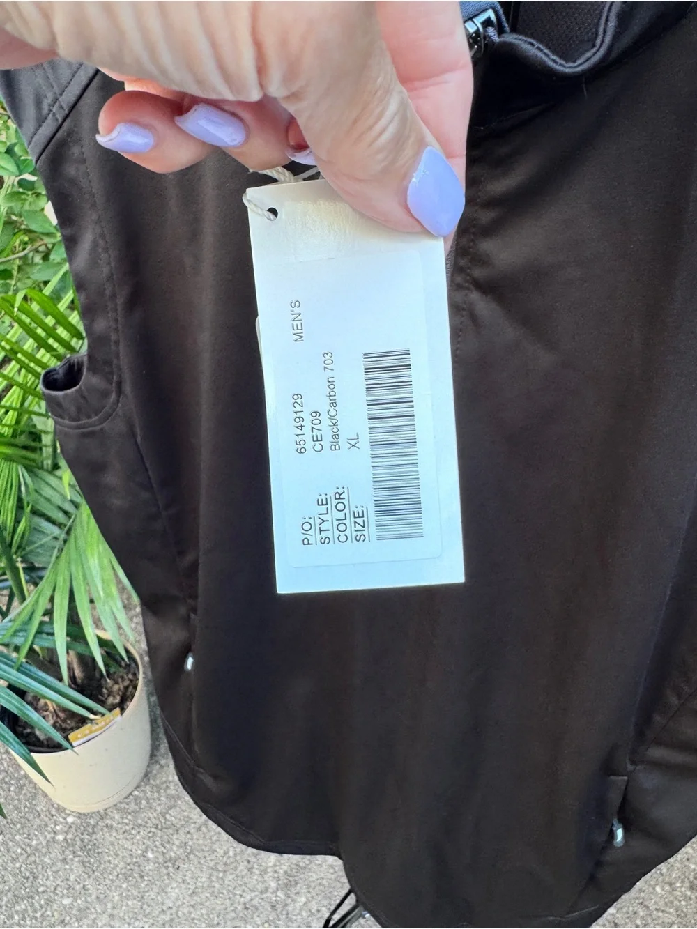 Men's Brown Quarter-Zip Softshell Vest